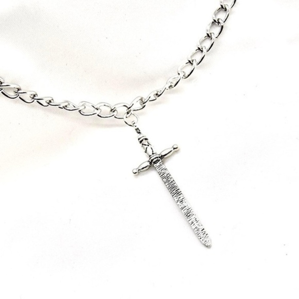 Sword Pendant Chain Necklace